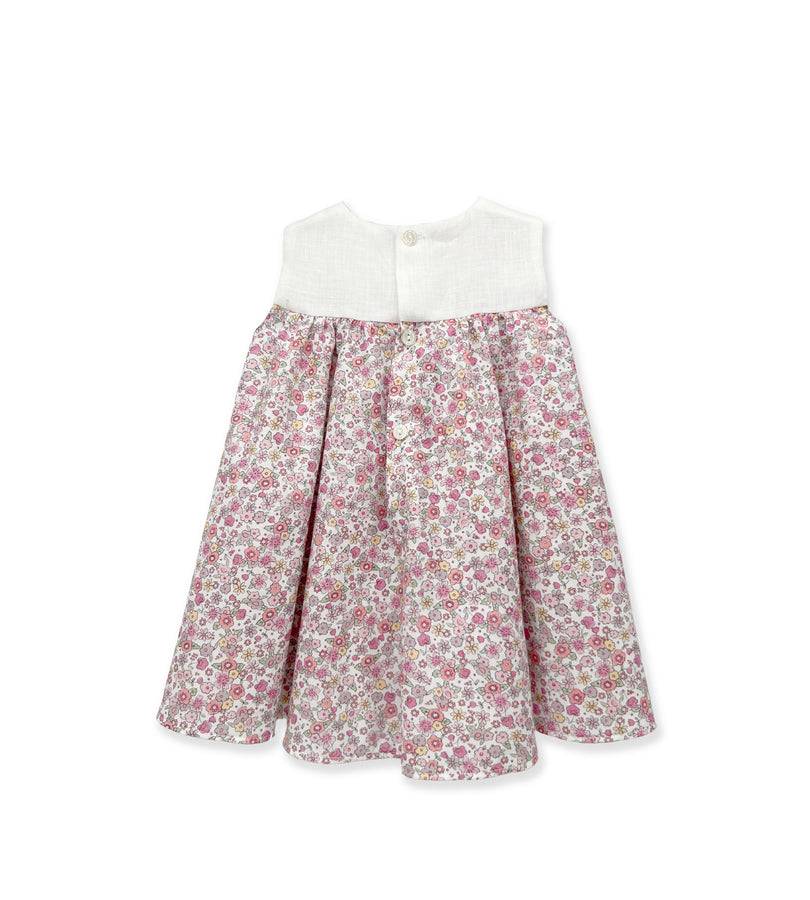 La Stupenderia PINK AND ORANGE FLOWER DRESS Outlet