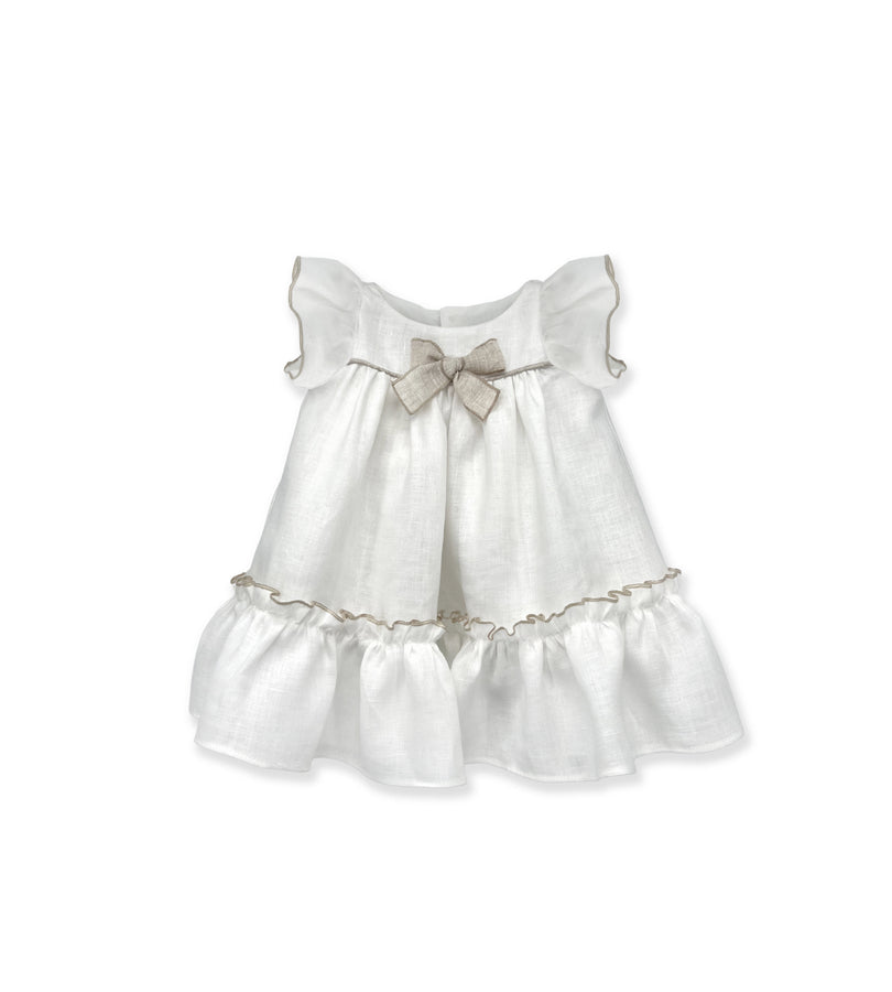 La Stupenderia WHITE LINEN DRESS Offerta speciale della fabbrica