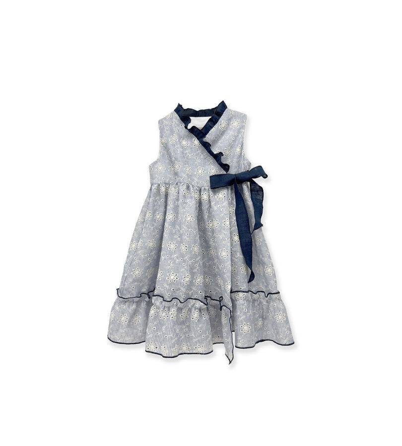 La Stupenderia BLUE STRIPED DRESS AND EMBROIDERIES Hotsell