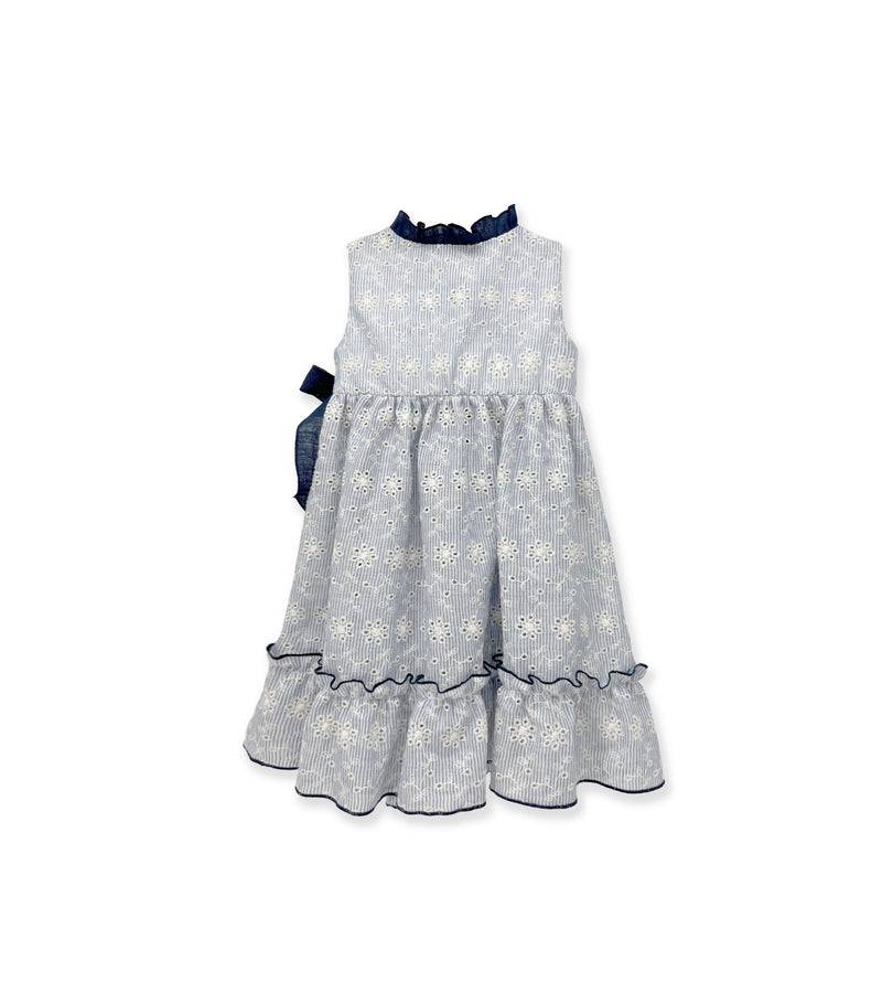 La Stupenderia BLUE STRIPED DRESS AND EMBROIDERIES Hotsell