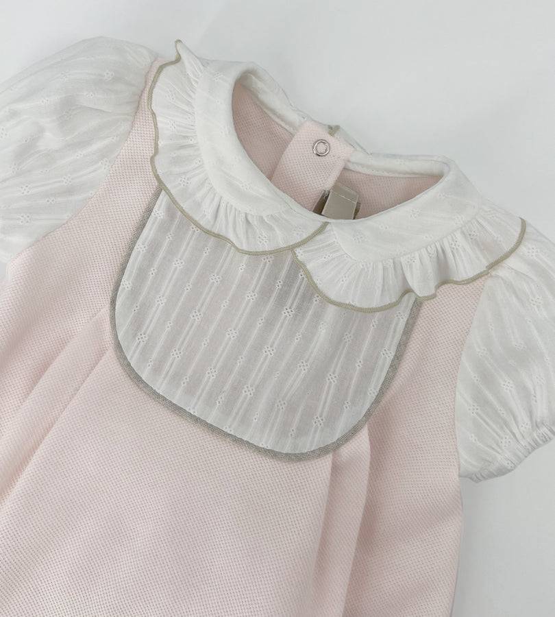 La Stupenderia PINK AND WHITE ROMPER In Saldo