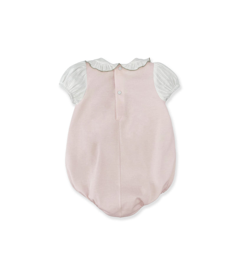 La Stupenderia PINK AND WHITE ROMPER In Saldo