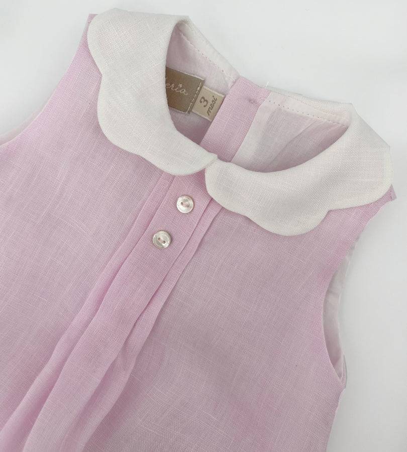 La Stupenderia PINK LINEN ROMPER Limitato a 3 giorni