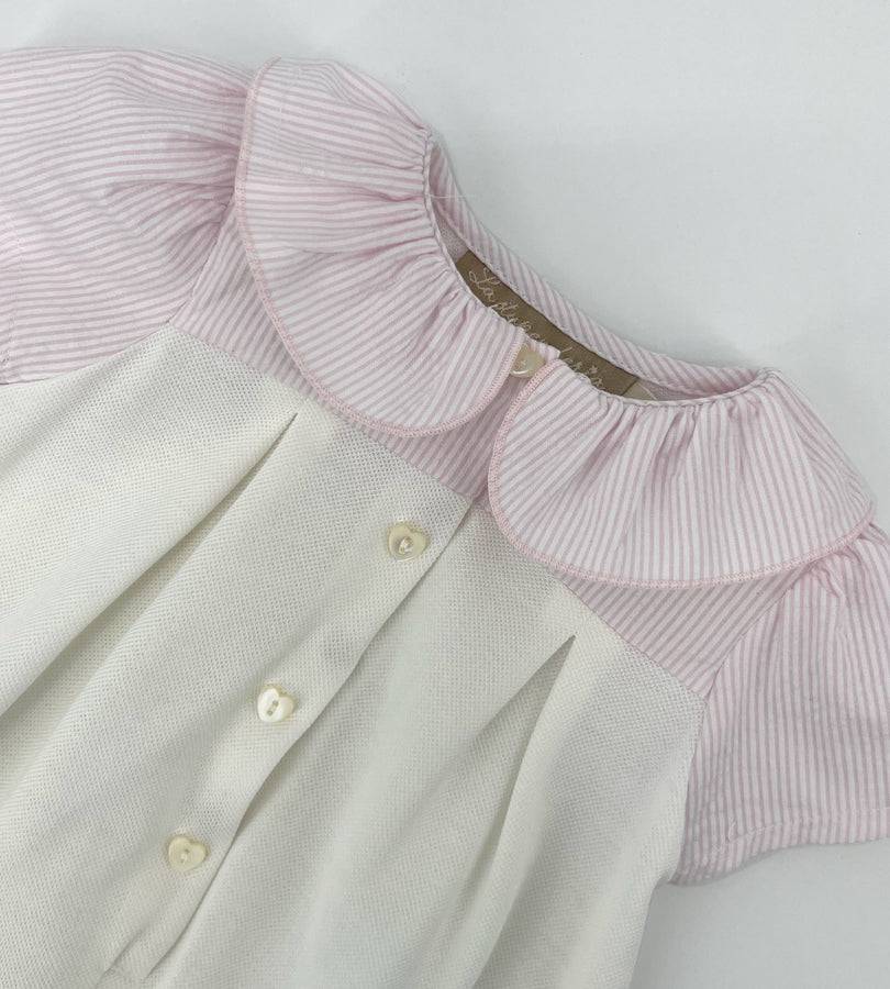 La Stupenderia WHITE AND PINK ROMPER 2025