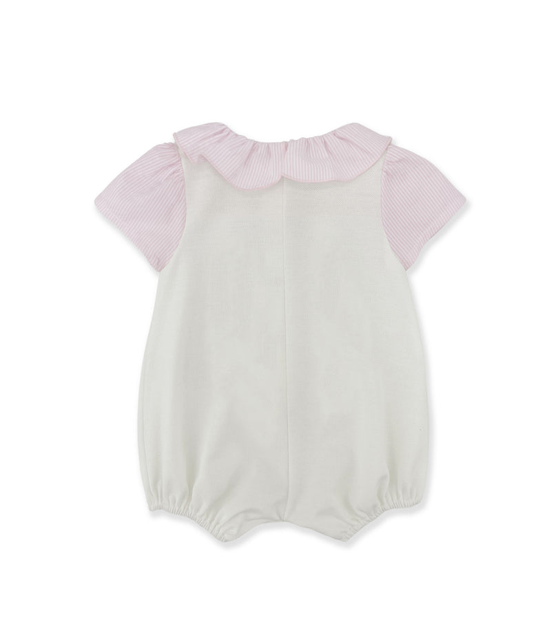 La Stupenderia WHITE AND PINK ROMPER 2025