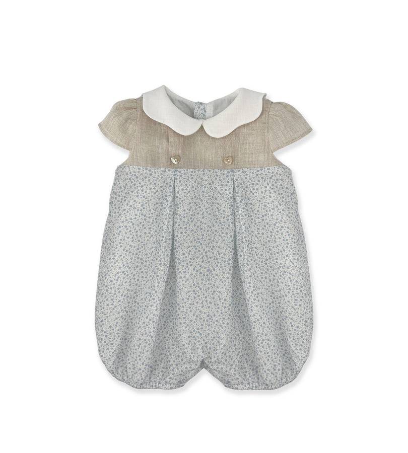 La Stupenderia BLUE FLOWER ROMPER Pezzi Unici