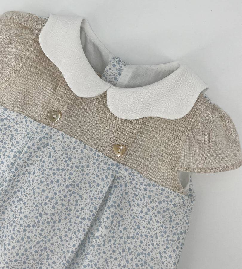 La Stupenderia BLUE FLOWER ROMPER Pezzi Unici