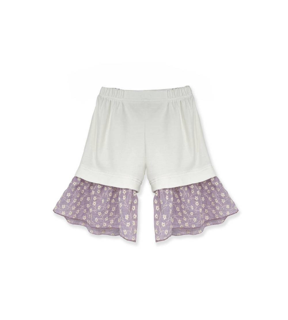 La Stupenderia PANTALONE BIANCO E LILLA
