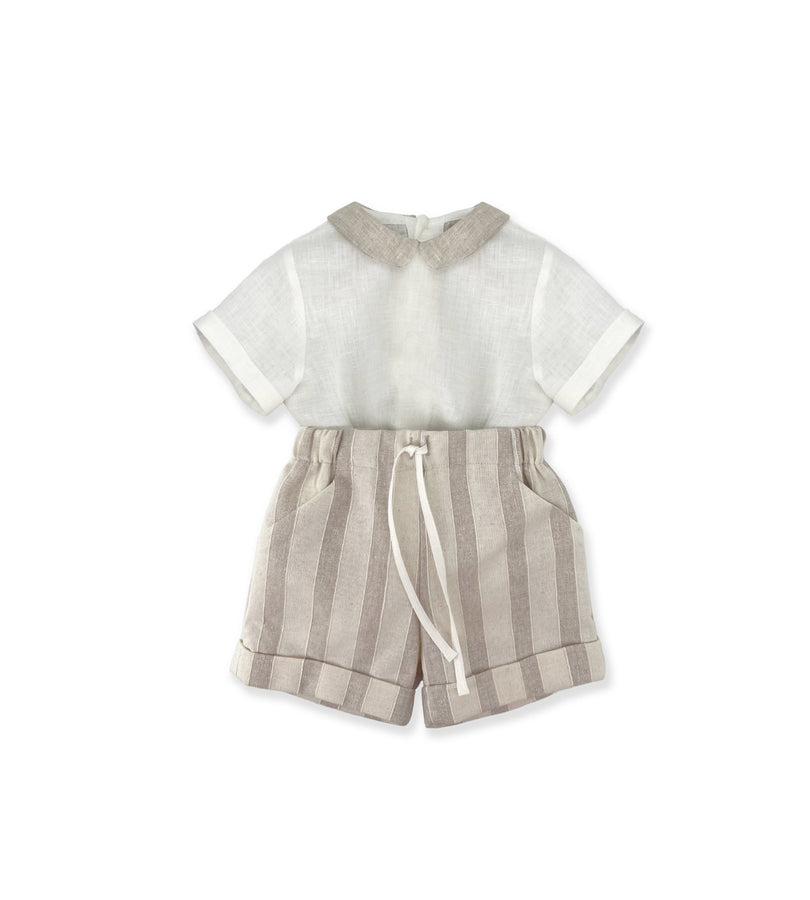 La Stupenderia COMPLETO RIGHE BEIGE In Vendita