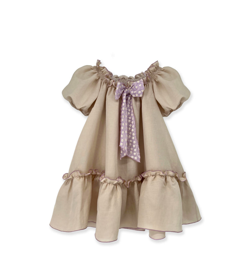 La Stupenderia BEIGE LINEN DRESS Negozio