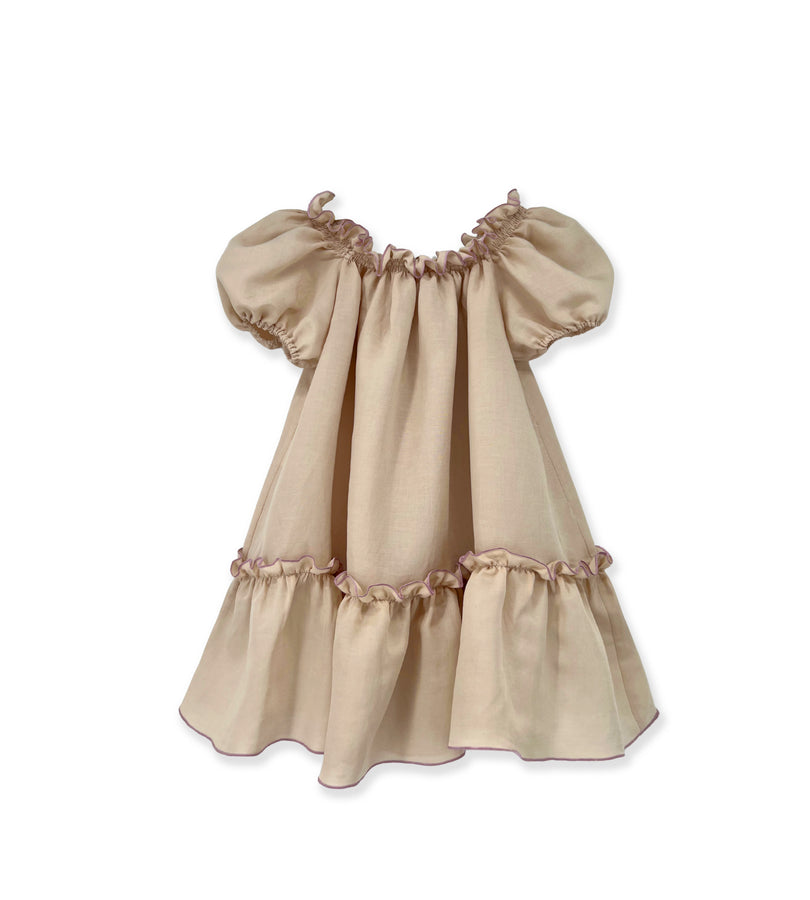 La Stupenderia BEIGE LINEN DRESS Negozio