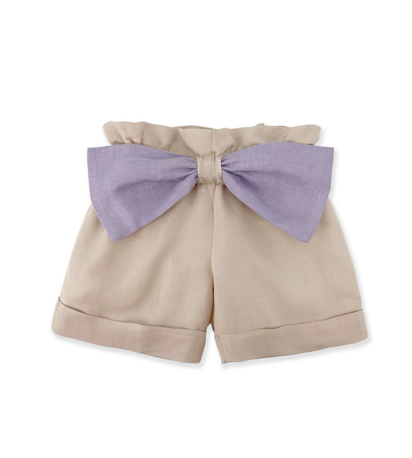 La Stupenderia LILLA AND BEIGE SHORTS Negozi Online