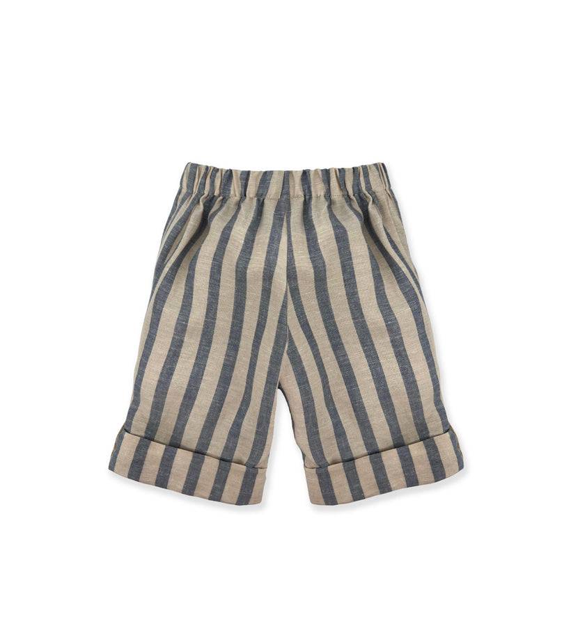 La Stupenderia BERMUDA LINO BEIGE E AVIO Hotsell