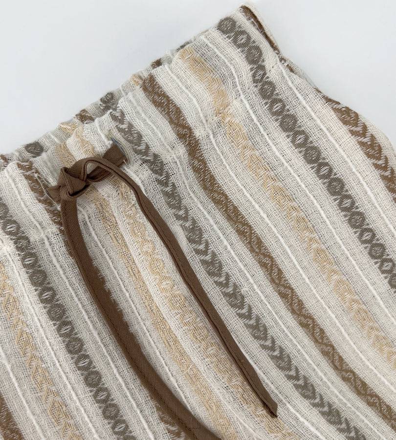 La Stupenderia PANTALONE A RIGHE BEIGE Vendita Calda