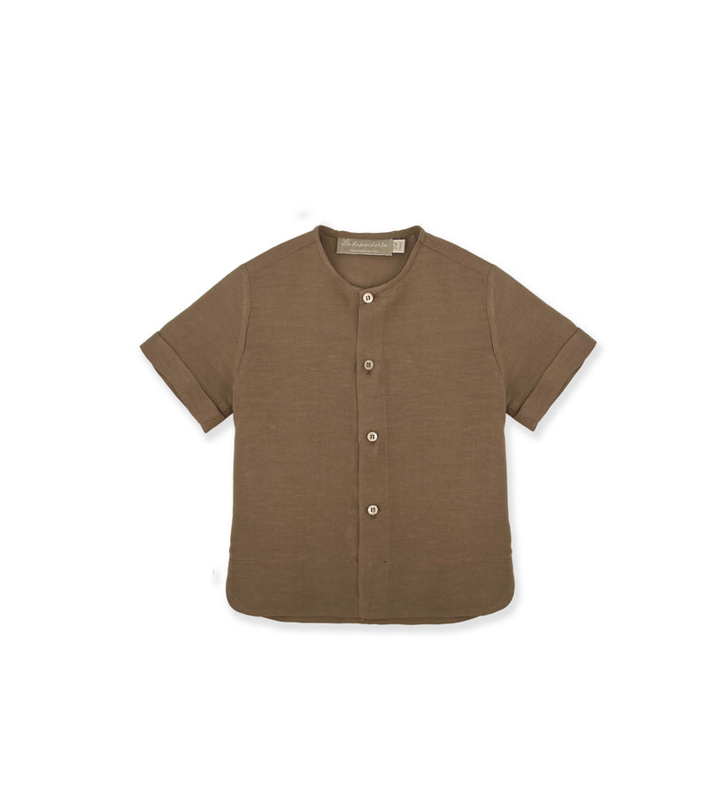 La Stupenderia CAMICIA LINO BISCOTTO Vendita Economica