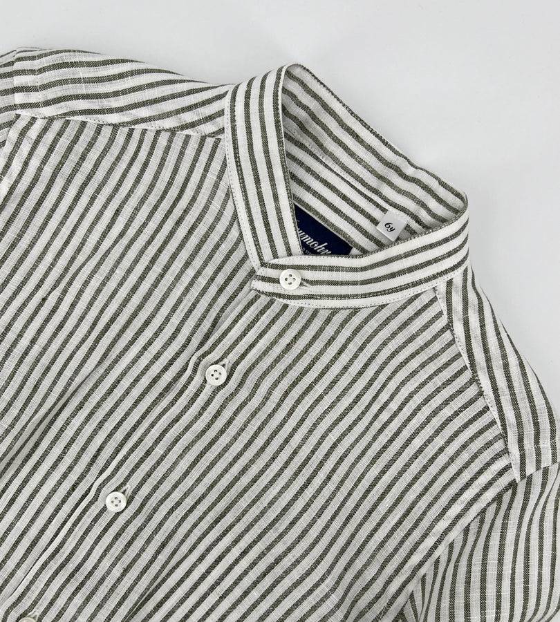 La Stupenderia CAMICIA RIGHE VERDI In Saldo