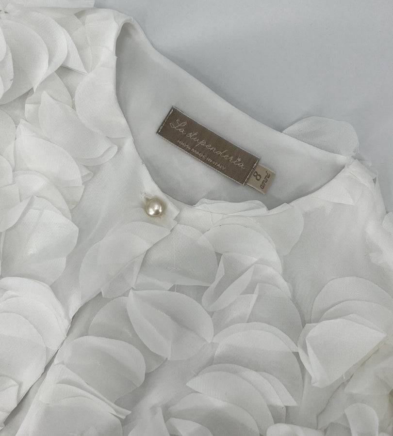 La Stupenderia WHITE JACKET WITH PETALS Offerta