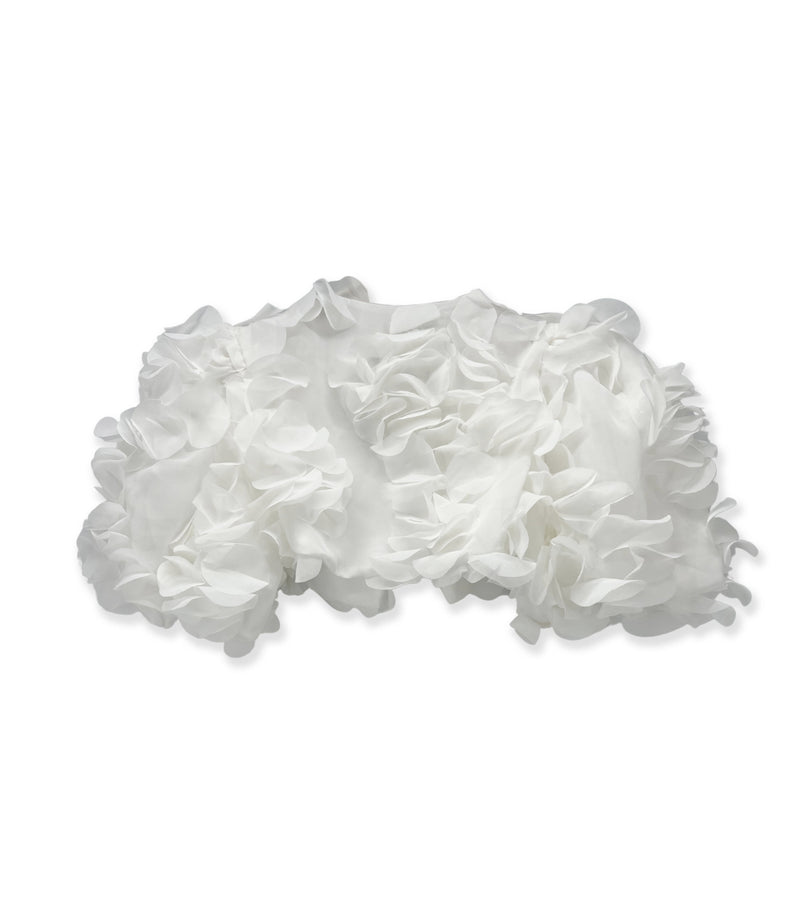La Stupenderia WHITE JACKET WITH PETALS Offerta