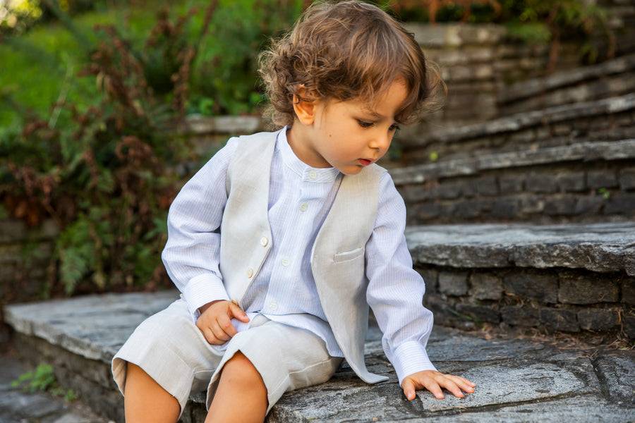 La Stupenderia TAUPE LINEN SHORTS Fino Al -60%