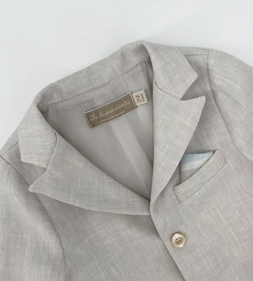 La Stupenderia BEIGE LINEN JACKET Affare Del Giorno