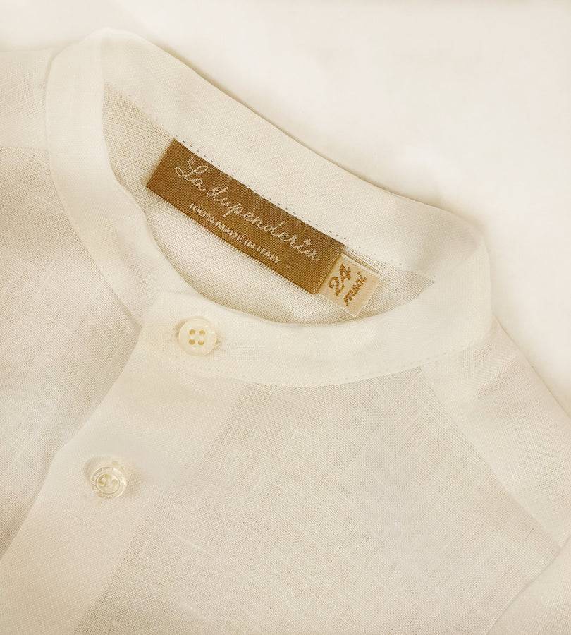 La Stupenderia WHITE LINEN SHIRT Prezzo Ridotto