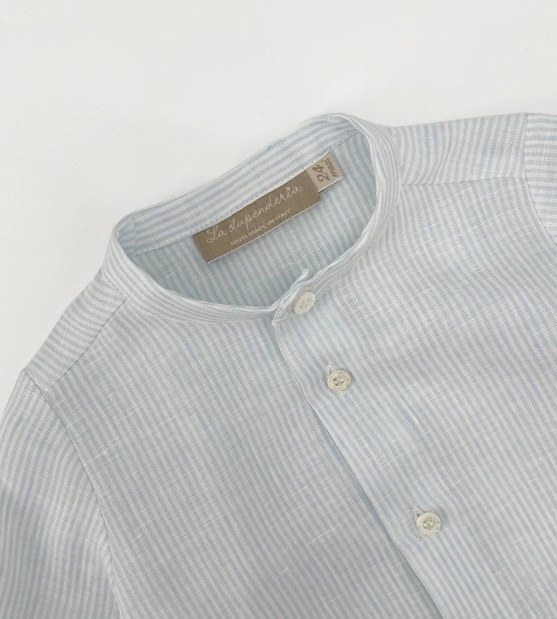 La Stupenderia STRIPED LINEN SHIRT Sottocosto