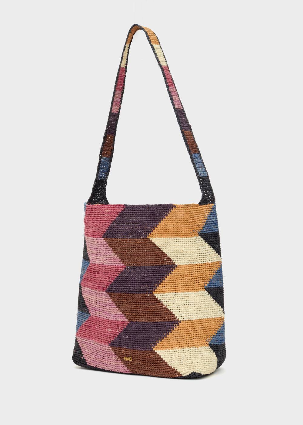﻿Nalí SUKY BAG IN MULTI RAFFIA + COLORS Sconto