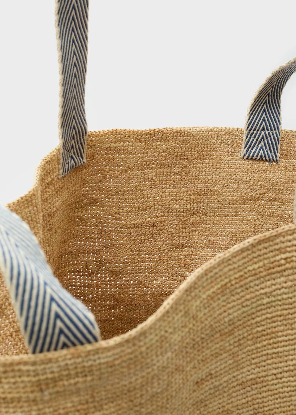 Nalí DEVON SHOPPER BAG IN RAFFIA + COLORS Promozione temporanea