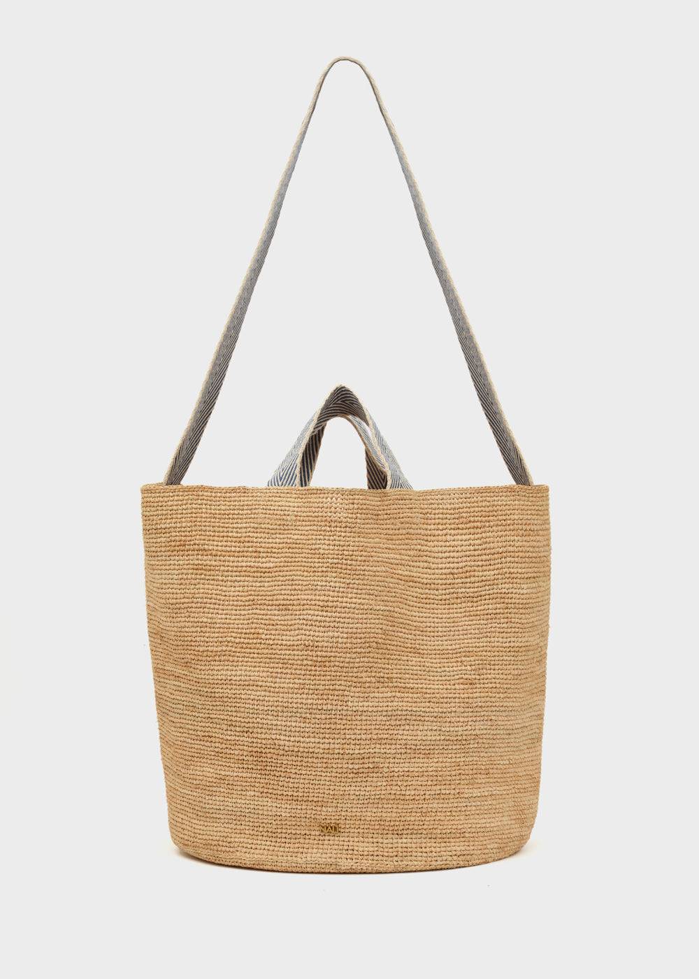 Nalí DEVON SHOPPER BAG IN RAFFIA + COLORS Promozione temporanea