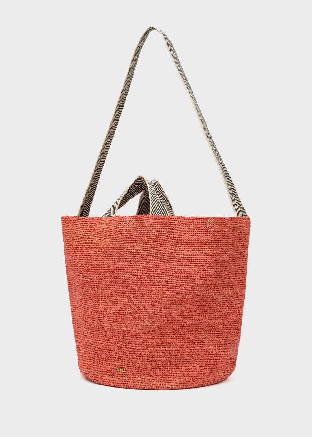 Nalí DEVON SHOPPER BAG IN RAFFIA + COLORS Promozione temporanea
