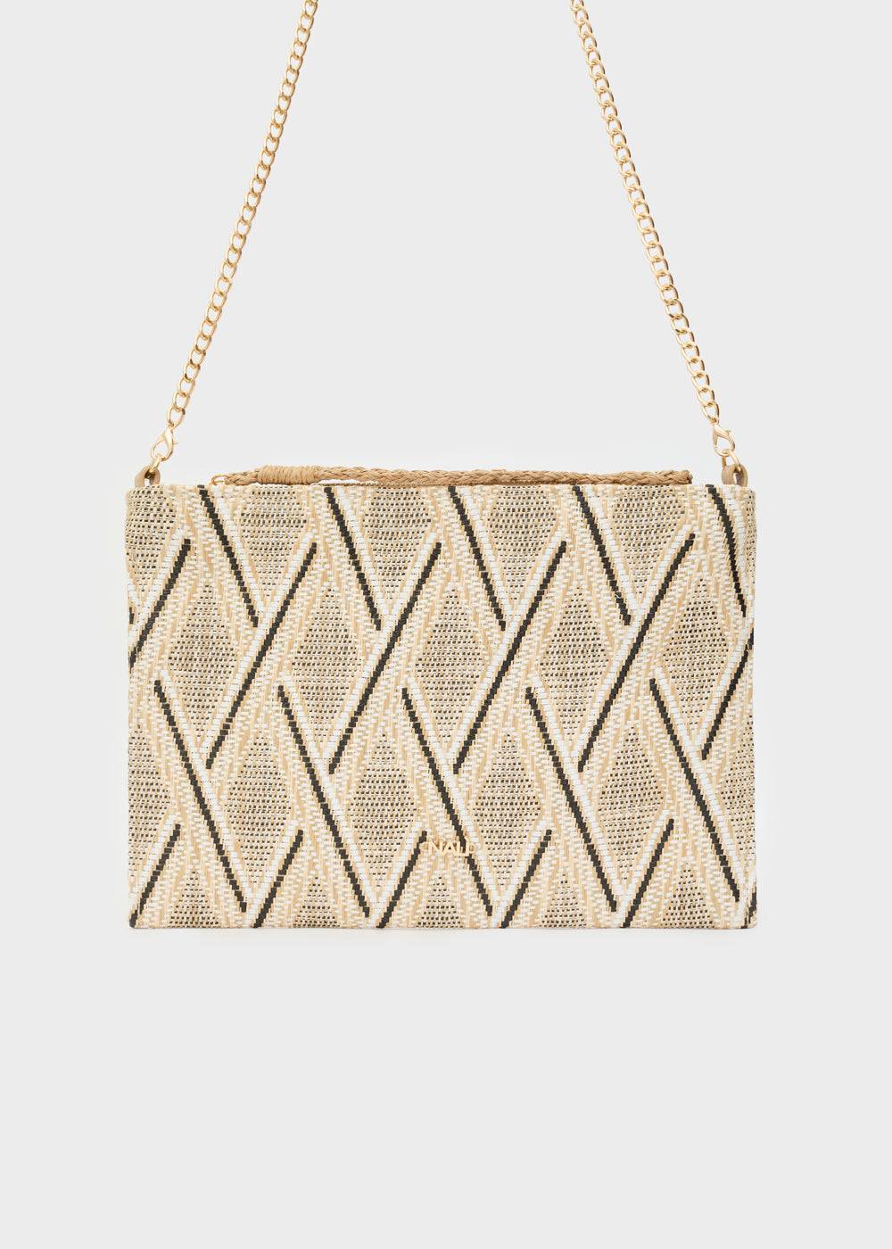 Nalí RITA POUCH IN STRAW + COLORS Economico