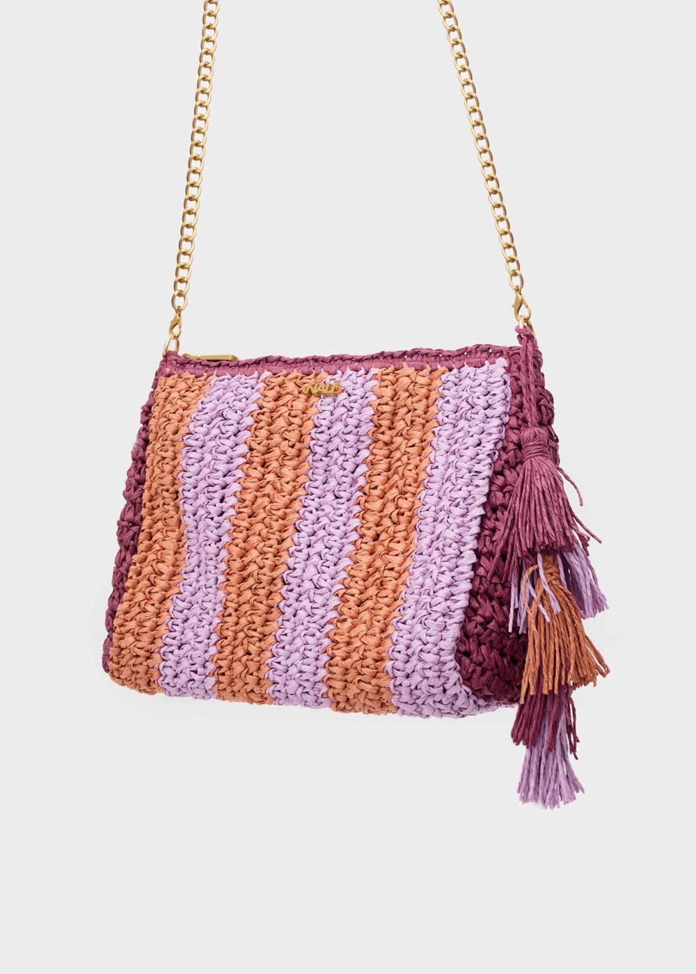 Nalí NANA POUCH IN RAFFIA + COLORS In Vendita