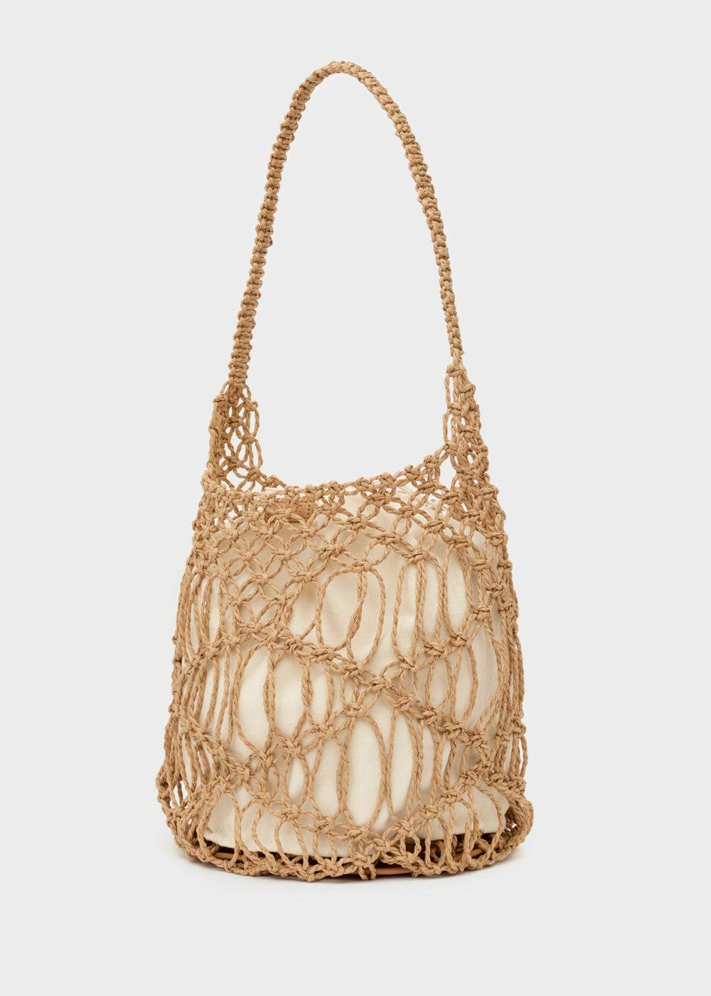 Nalí SYLVIA BUCKET BAG IN RAFFIA + COLORS I Più Venduti