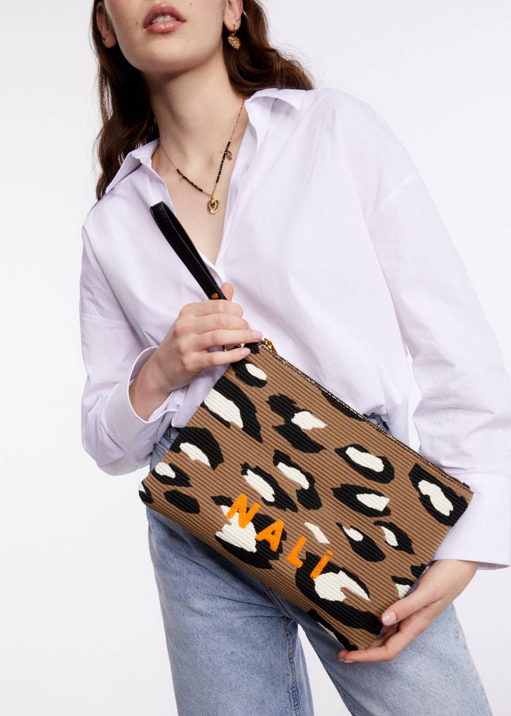 Nalí MELANY POUCH IN FABRIC + COLORS Italy