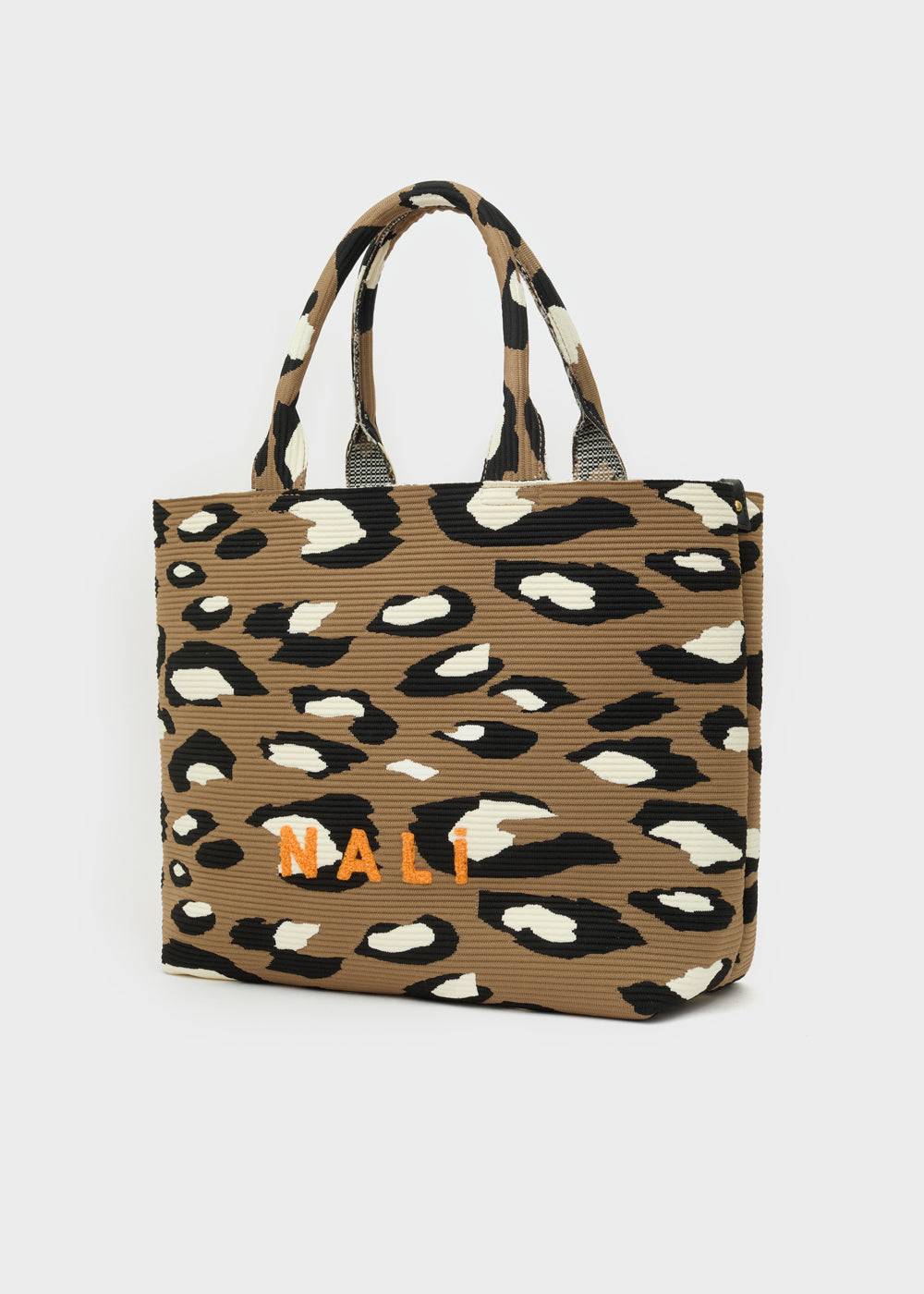 Nalí MELANY SHOPPER BAG IN FABRIC + COLORS Italia