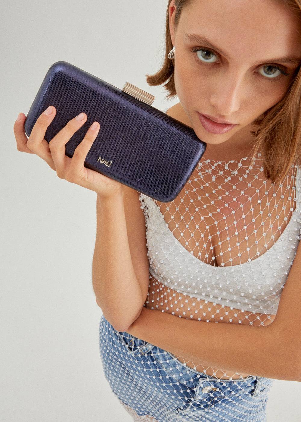 Nalí NADINE CLUTCH IN METALLIC + COLORS Qualità Garantita