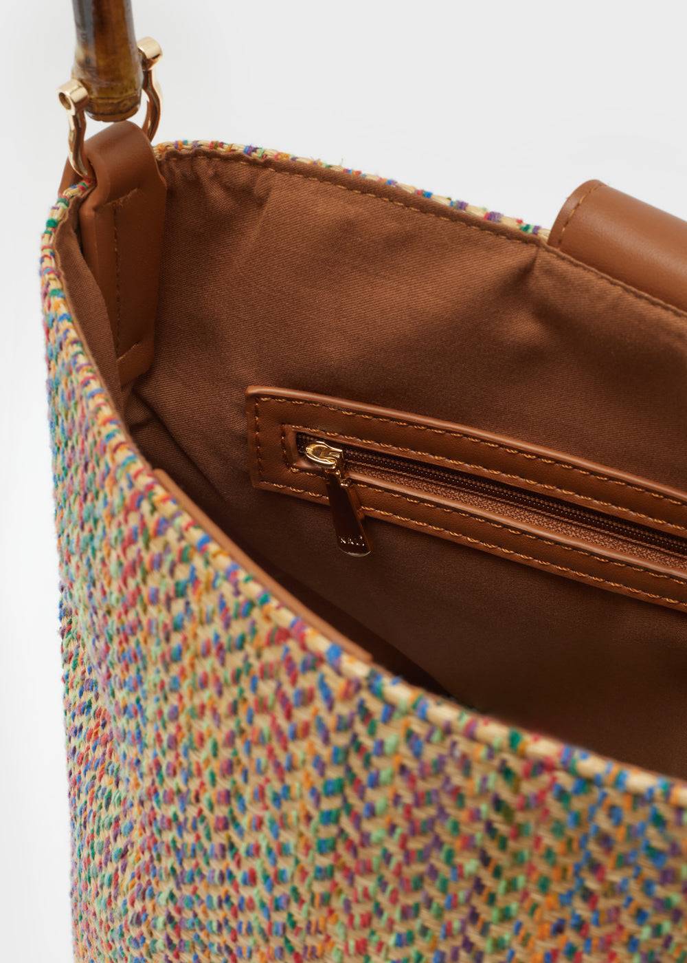 Nalí WENDY BUCKET BAG BAMBOO HANDLE + COLORS Promozione Limitata