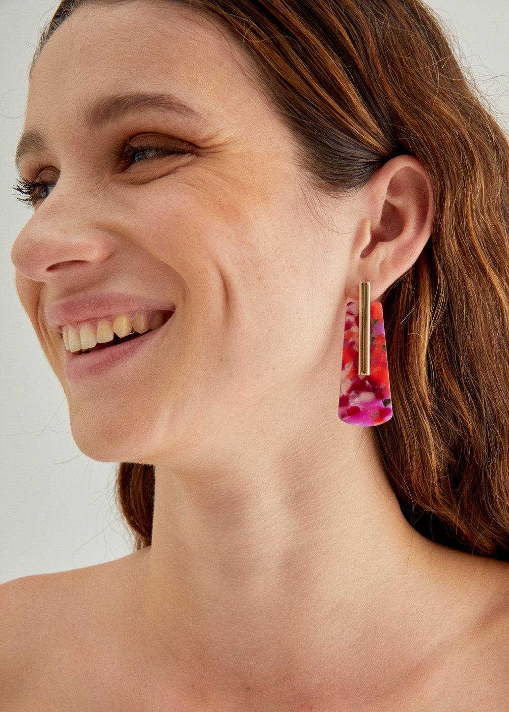 Nalí DIANA EARRINGS IN RESIN + COLORS Fino Al -60%