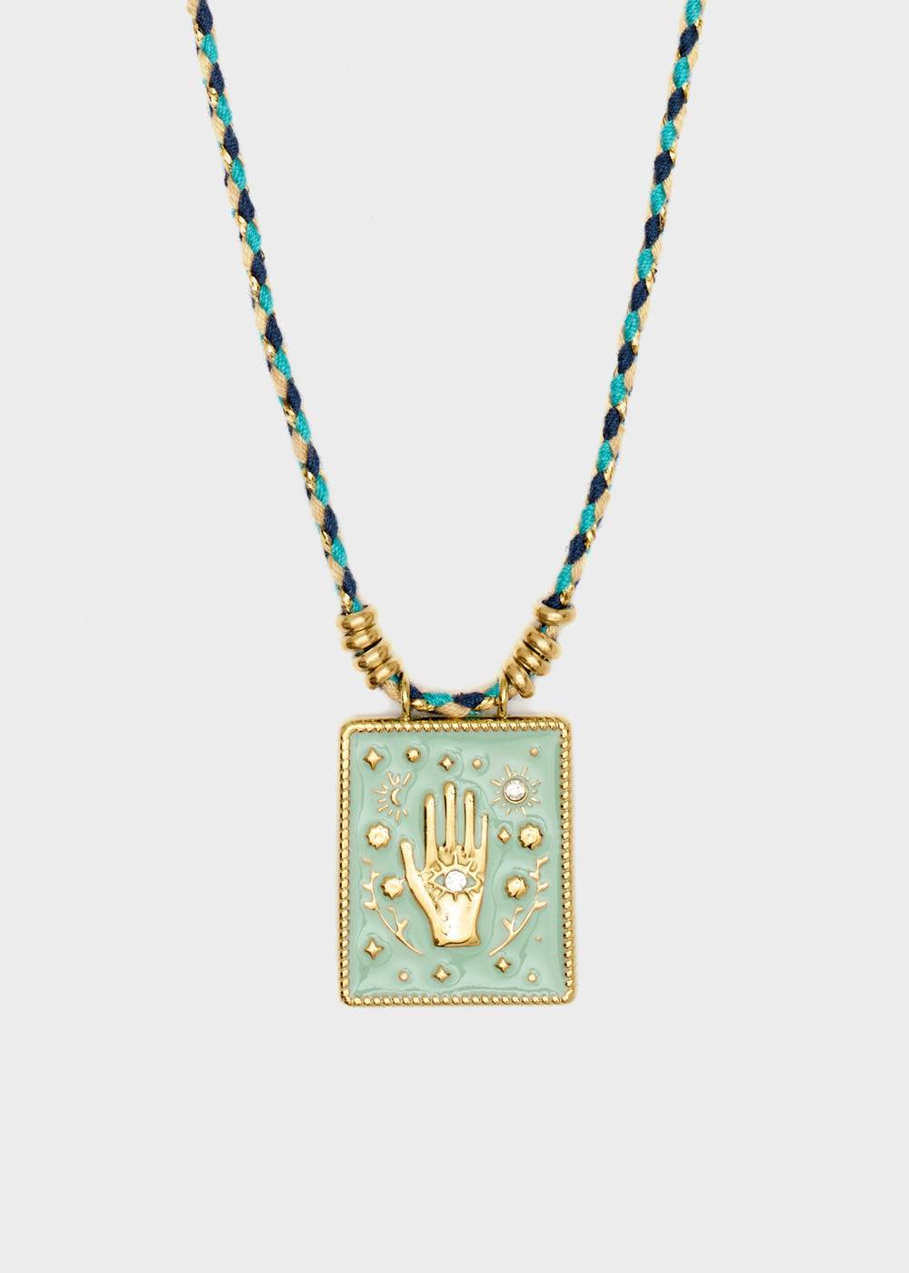 Nalí HAND NECKLACE W/ CORD + PENDANT + COLORS Shopping Online