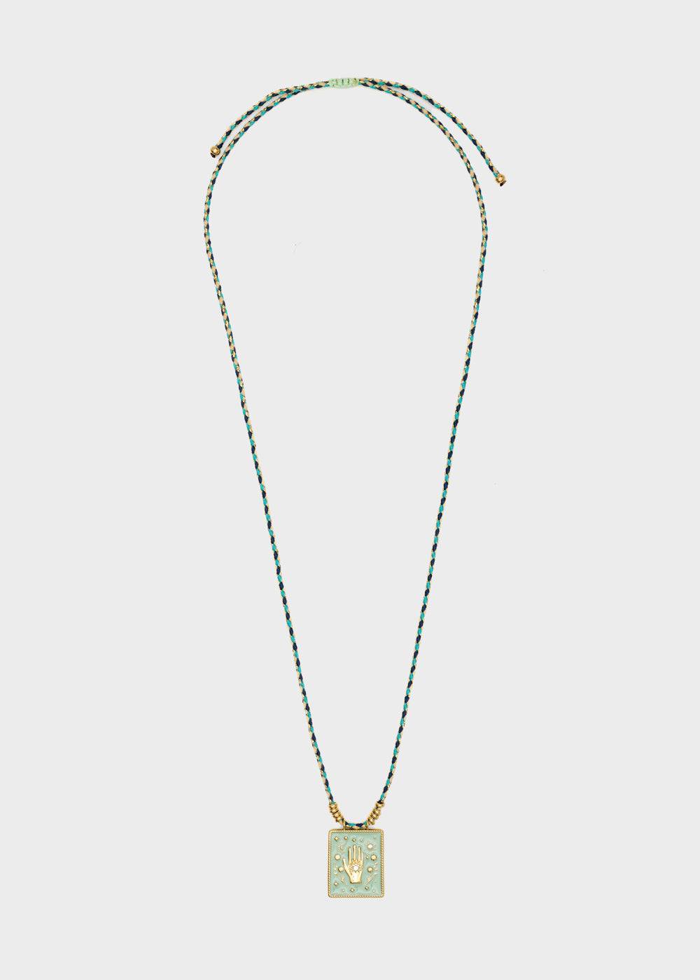 Nalí HAND NECKLACE W/ CORD + PENDANT + COLORS Shopping Online