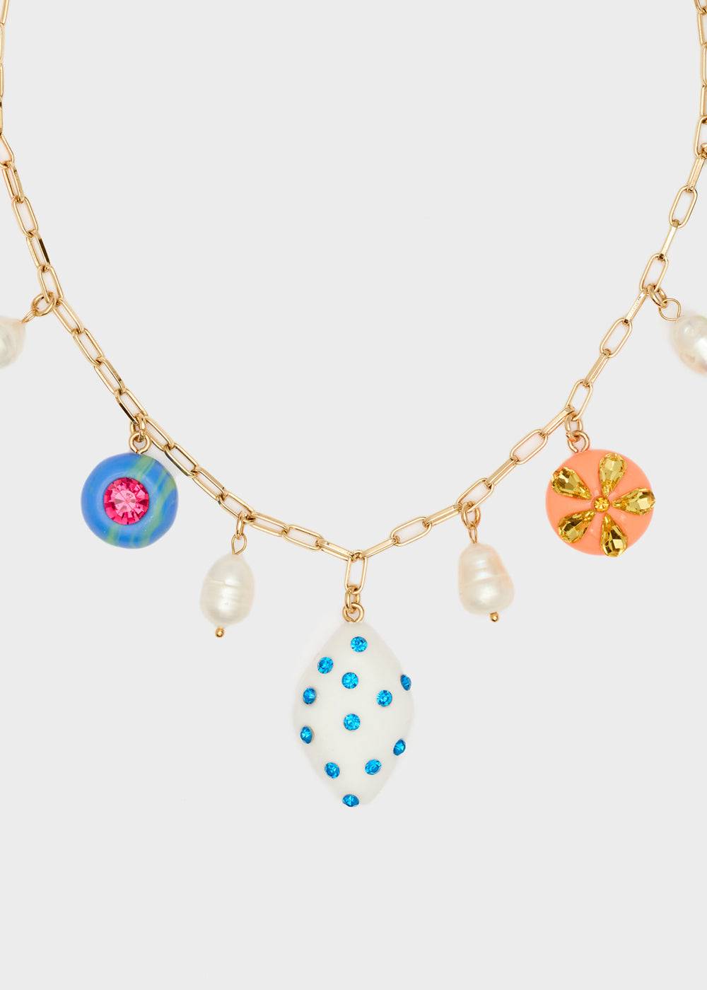 Nalí NECKLACE W/ MULTICOLOR RESIN ELEMENTS Sottocosto