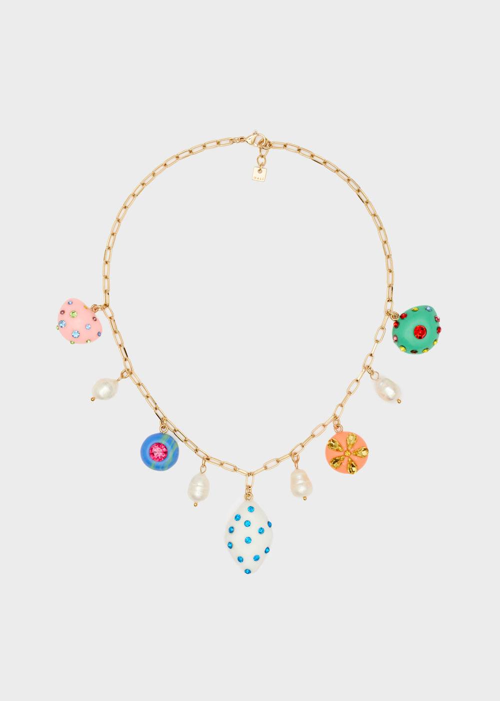 Nalí NECKLACE W/ MULTICOLOR RESIN ELEMENTS Sottocosto