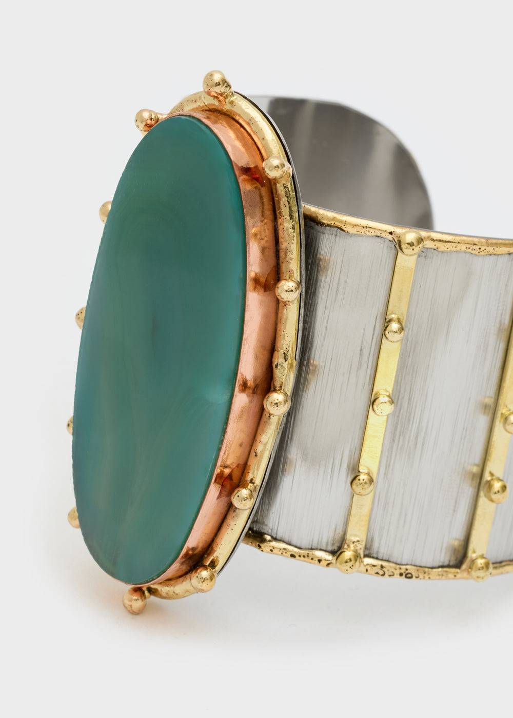 Nalí BANGLE BRACELET W NATURAL STONE + COLORS Economico