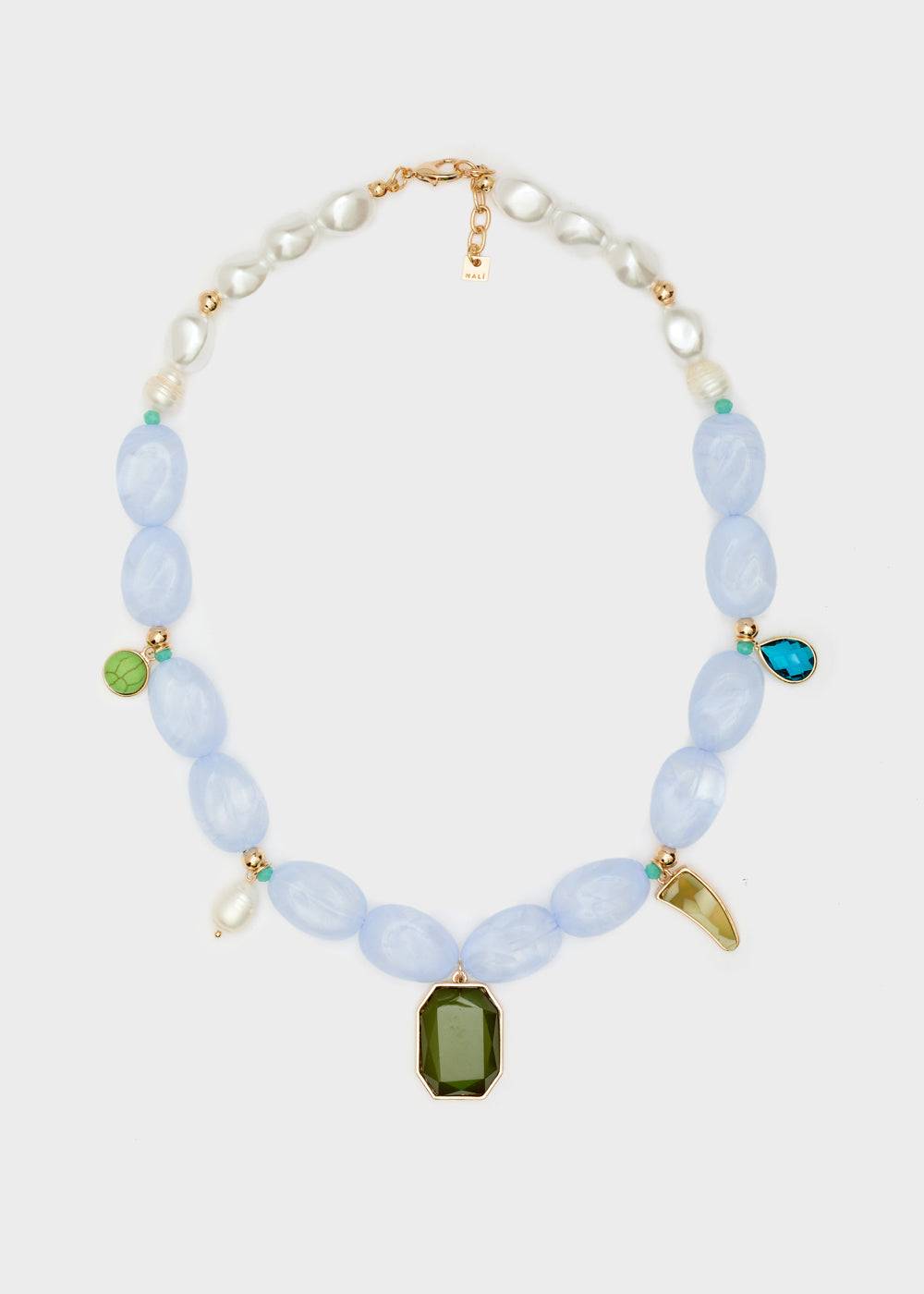 Nalí BRINA NECKLACE IN RESIN + COLORS In Vendita