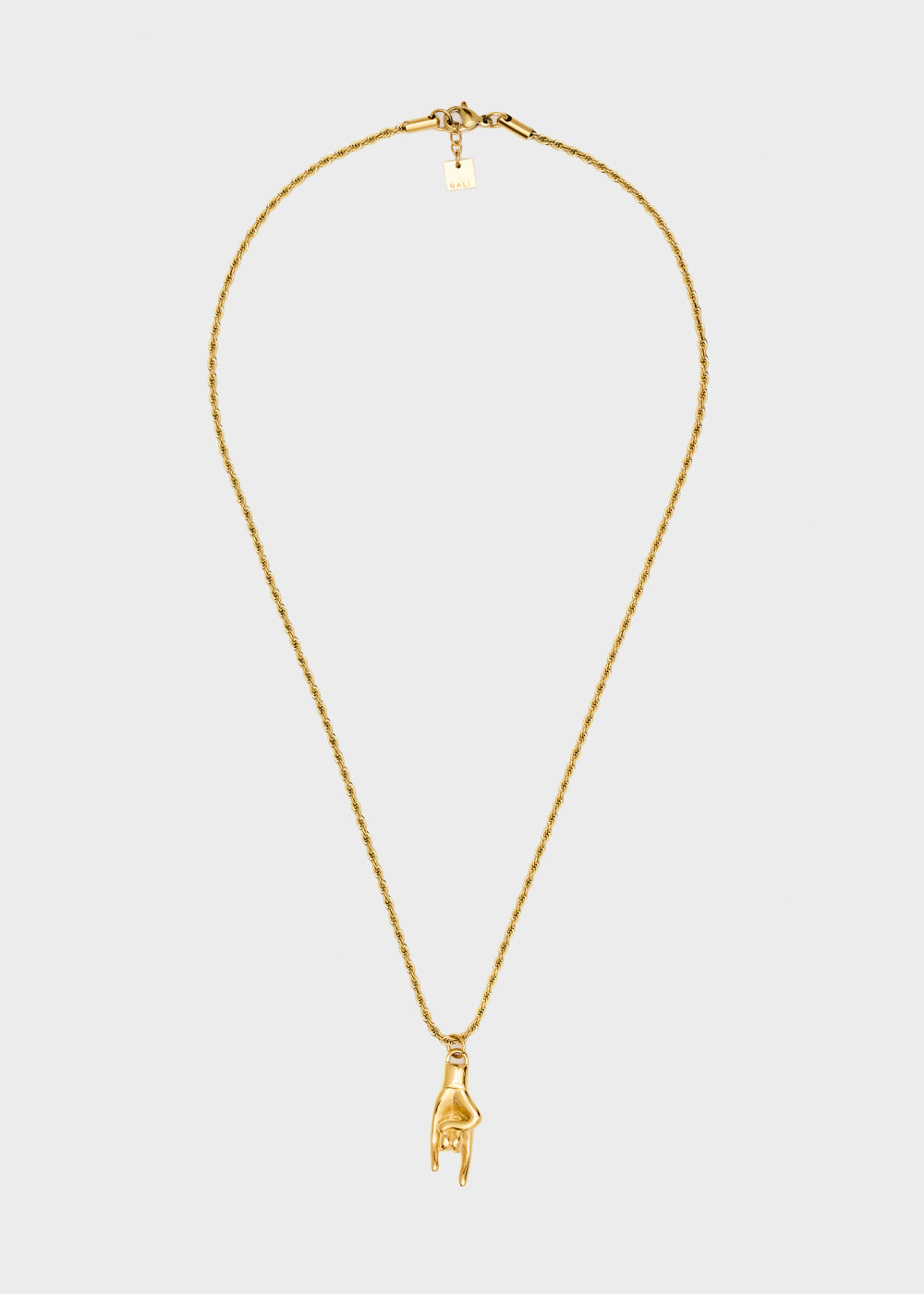 Nalí NECKLACE W/ HAND PENDANT 14KT G.P Online