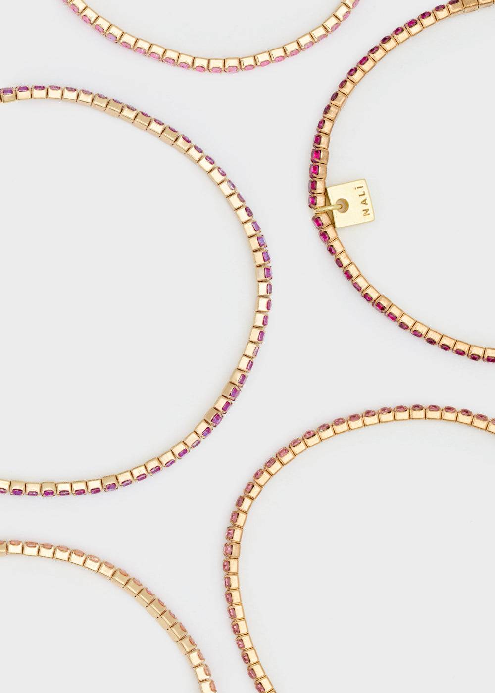 Nalí NESSY 5 BRACELETS SET WITH STONES + COLORS Nuova