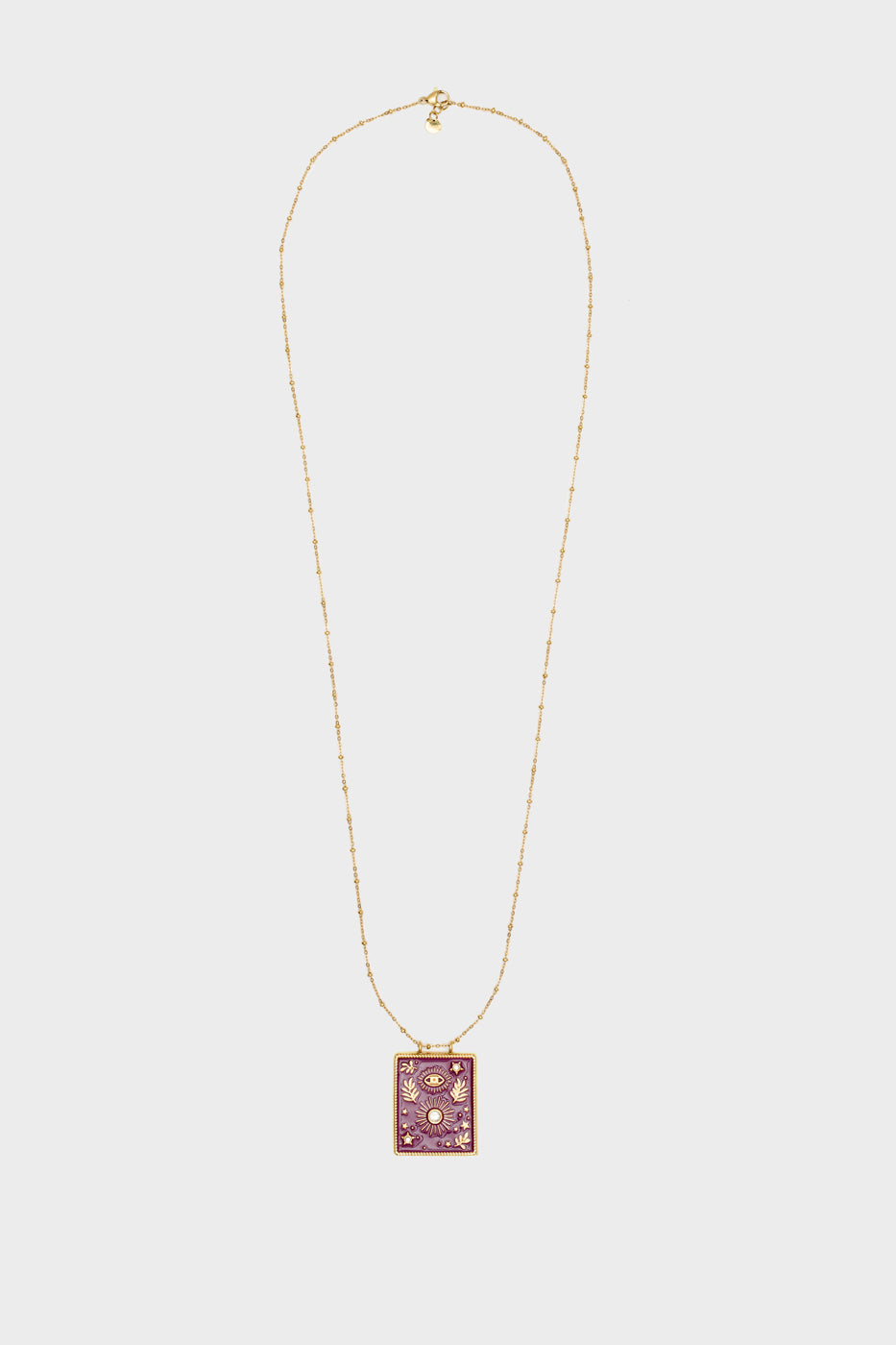 Nalí S.STEEL SOLE BIG NECKLACE GOLD + COLORS Italia