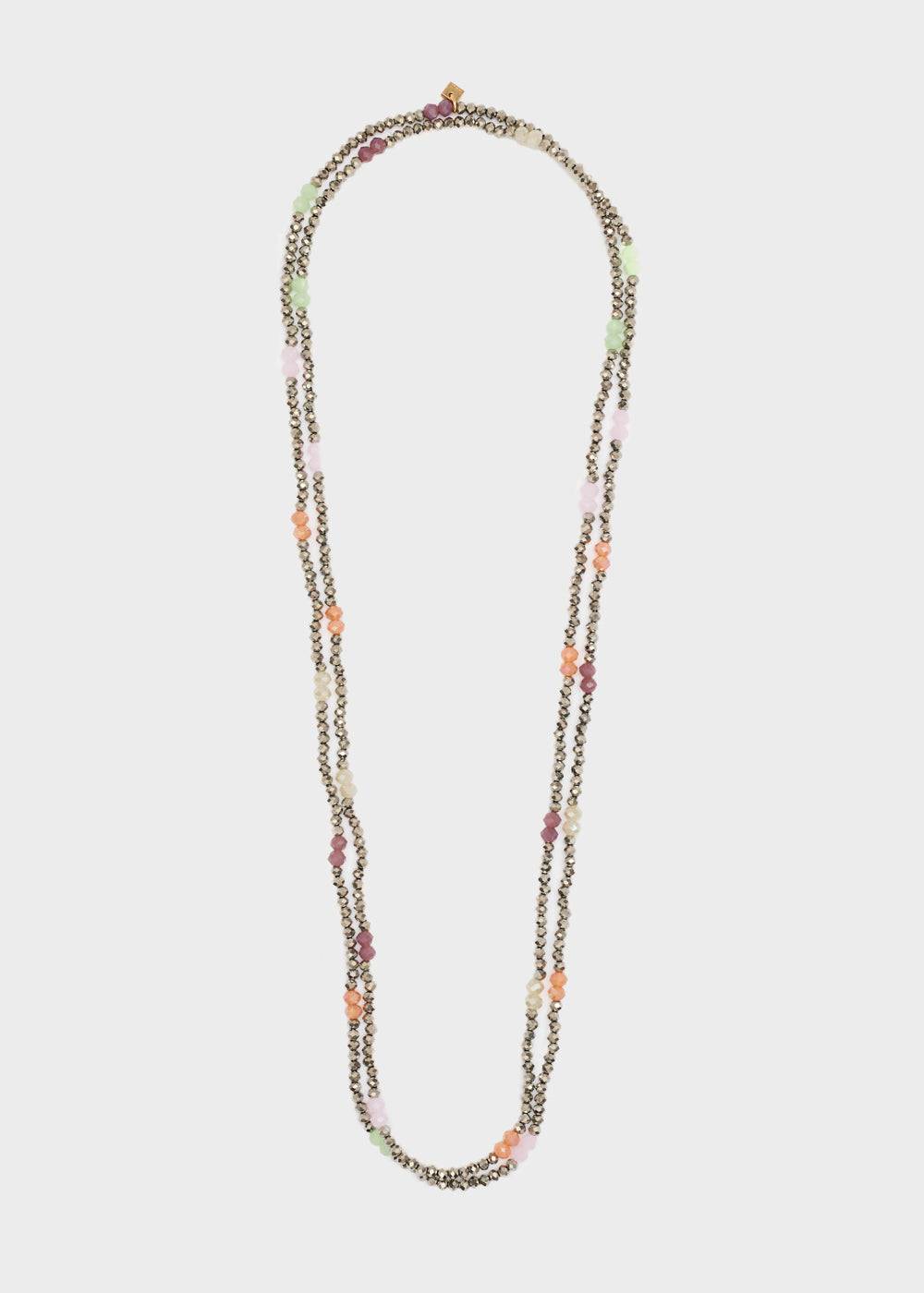 Nalí AURA LONG NECKLACE W/ BEADS + COLORS Nuovo