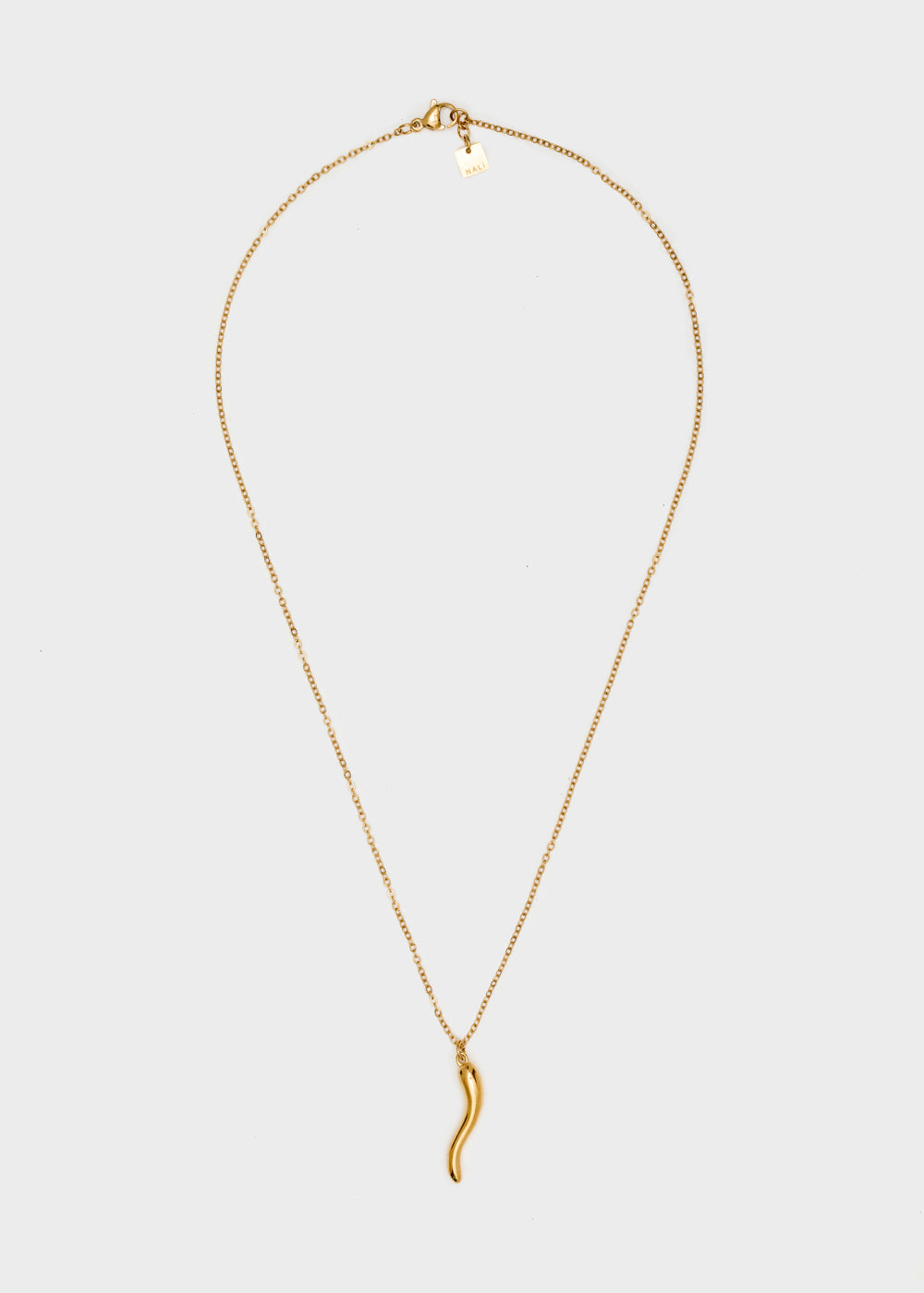 Nalí NECKLACE W/ HORN PENDANT 14KT G.P Qualità Garantita