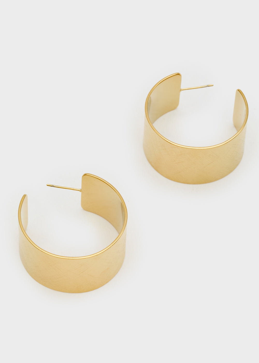 Nalí LARGE HOOP EARRINGS 14KT GOLD PLATED Acquista Ora